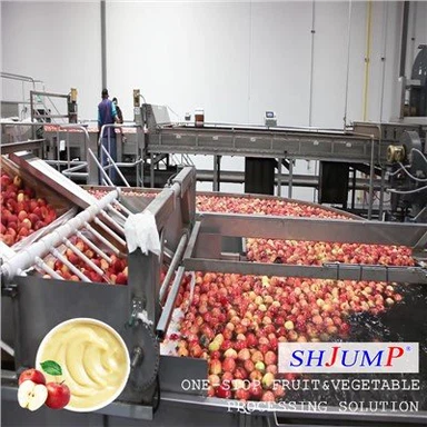 خط تصنيع التفاح المهروس